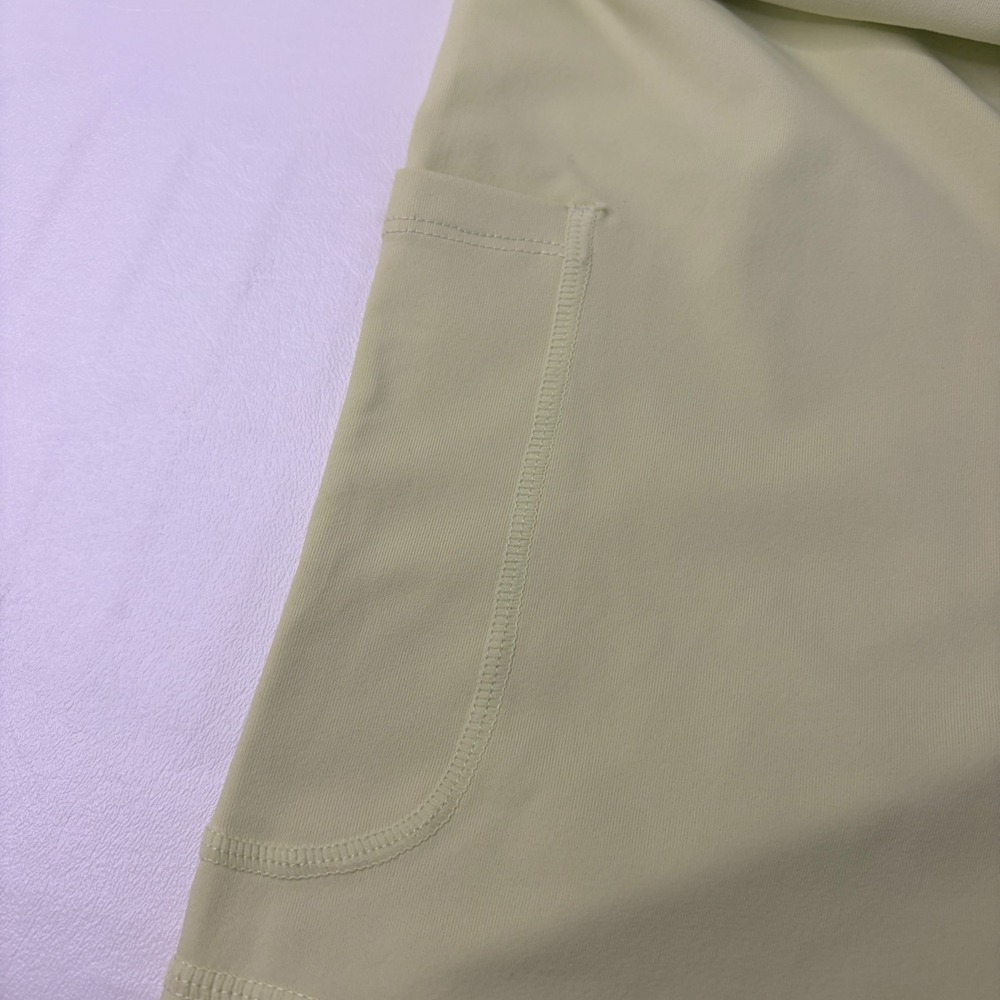 Fabletics Skort Womens XXL/1X Lime Green Crossover Waist Pockets - Picture 5 of 9